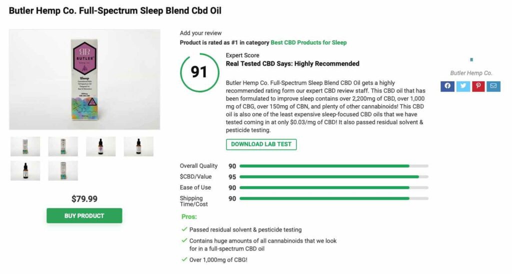 Is ‘Butler Hemp Co.’ CBD Legit? – A Real Tested CBD Brand Spotlight Review