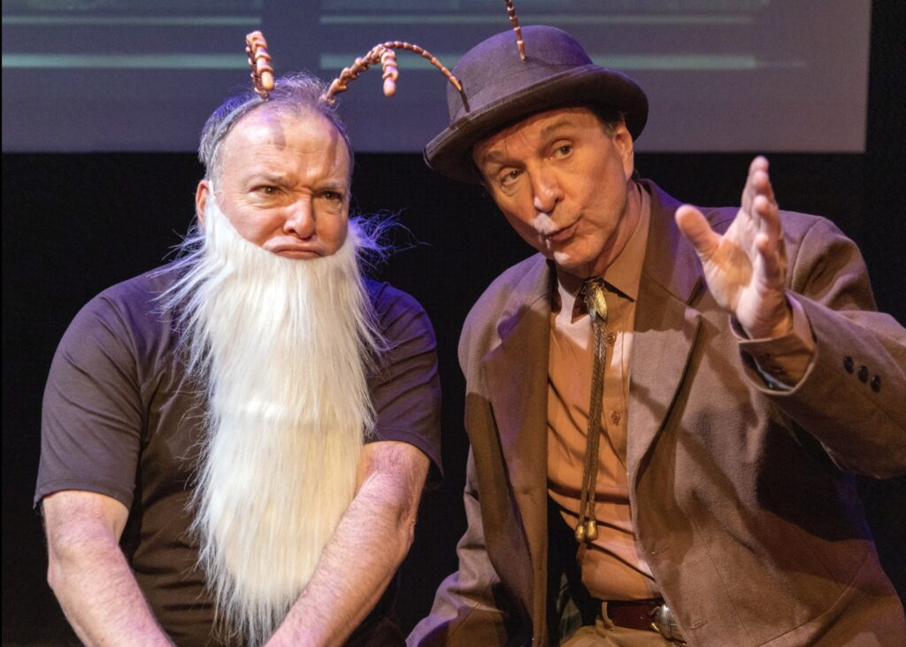 NoHo Arts theater review of The Secret World of Archy & Mehitabel.  From the famous meditation of Evening Sun columnist Don Marquis, adapted for stage by Dan Gilvezan and directed by Moosie Drier. 