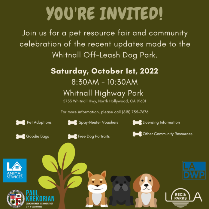 Whitnall Highway Off-Leash Dog Park Celebration