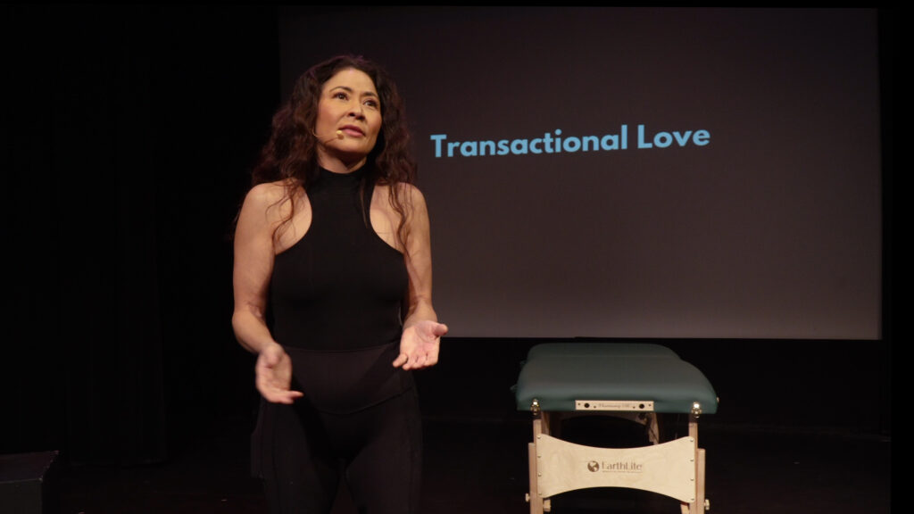 A NoHo Arts theatre review of Anzu Lawson’s “The Rub” written and performed by Anzu Lawson and directed and developed with Jessica Lynn Johnson at Whitefire Theatre’s Solofest.