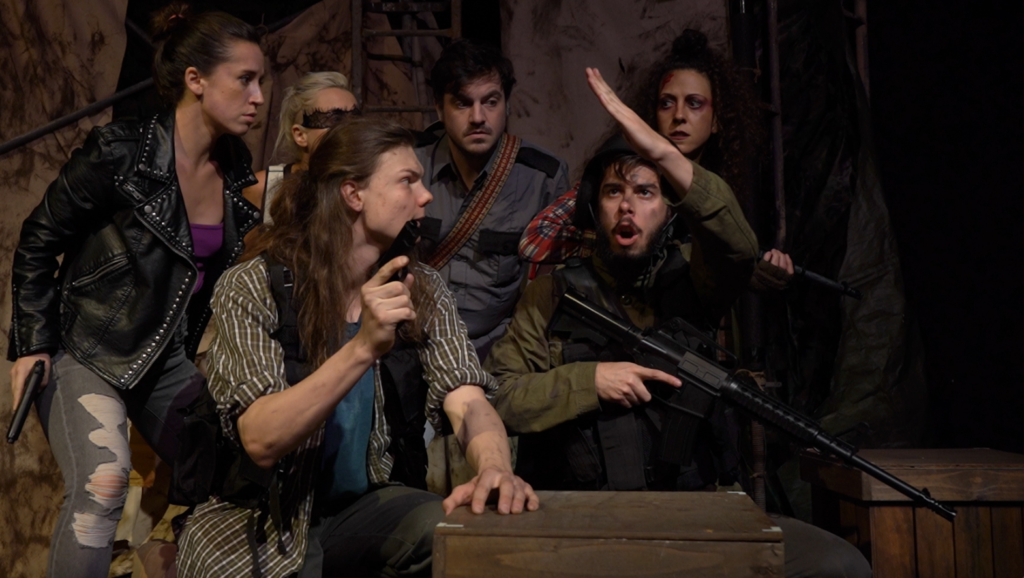 A NoHo Arts theatre review of Blood Supply, A Zombie Apocalypse Love Story, written by Holly Anne Mitchell and directed by David Dickens, and running through February 11 at Theatre 68 Arts Complex.