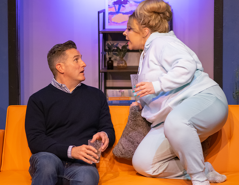 A NoHo Arts theatre review of Not/Now written by Darrin Yalacki, directed by Amanda Blake Davis, and produced with Anne Mesa and John Lant at the Brickhouse Theatre through March 5.