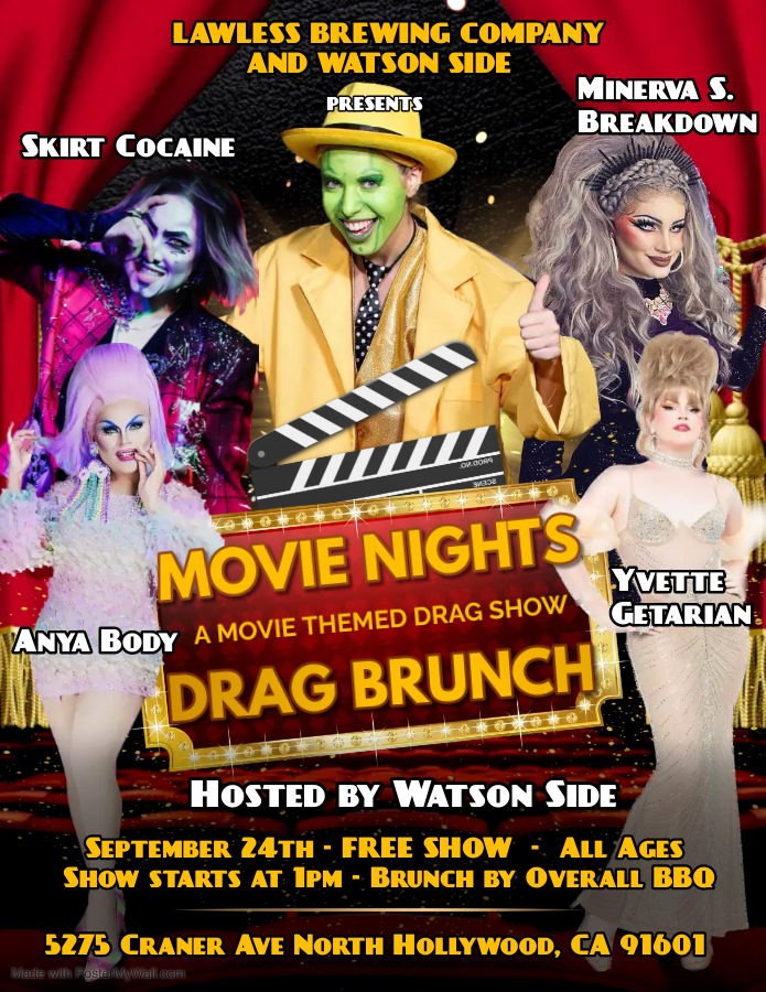 Movie Nights Drag Show Flyer