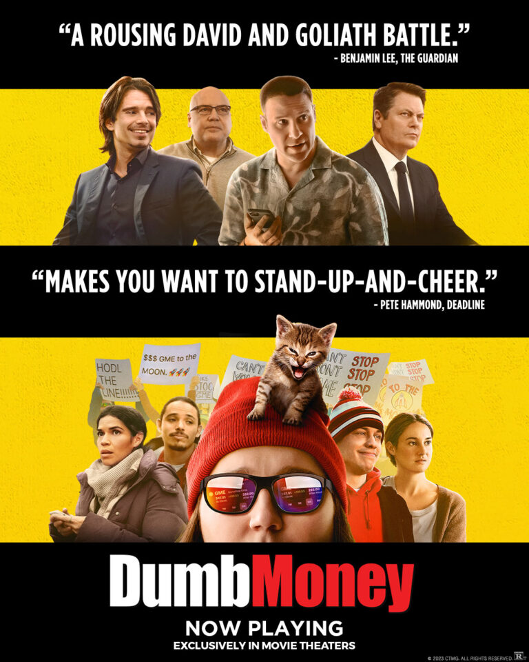 [NoHo Arts District, CA] – This month’s Mike Peros movie and TV reviews is all about Dumb Money and Theater Camp.