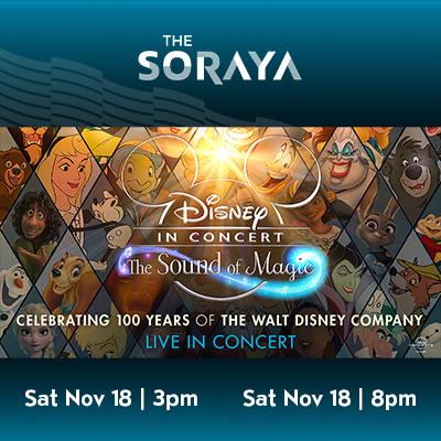 Don’t miss Disney In Concert - The Sound of Magic with Conductor Richard Kaufman and special guest gaby Moreno at The Soraya on Saturday, November 18.