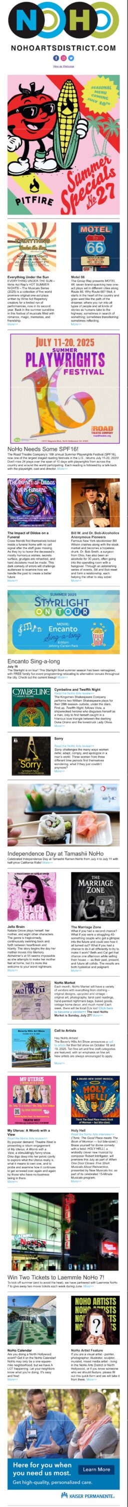 NoHo News for July 10