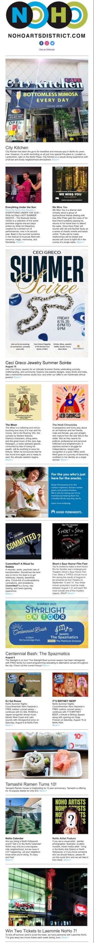NoHo News August 7 2025
