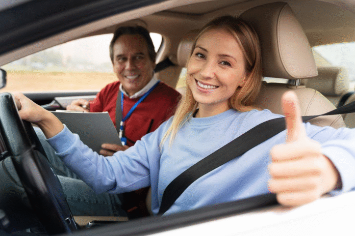 Are Teens Allowed to Drive in California? Rules Explained. Teen in car with driving instructure