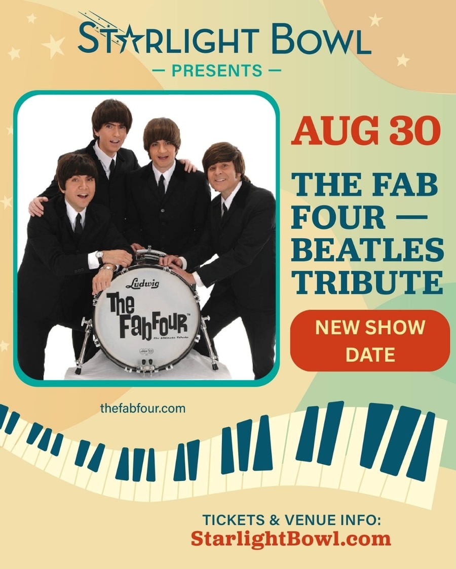 The Fab Four
(Beatles Tribute)

Sunday, August 30, 2026 