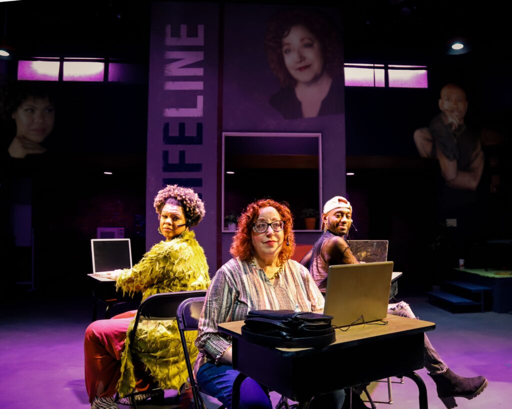 Immersive scene from Lifeline at The Road Theatre Company in North Hollywood.