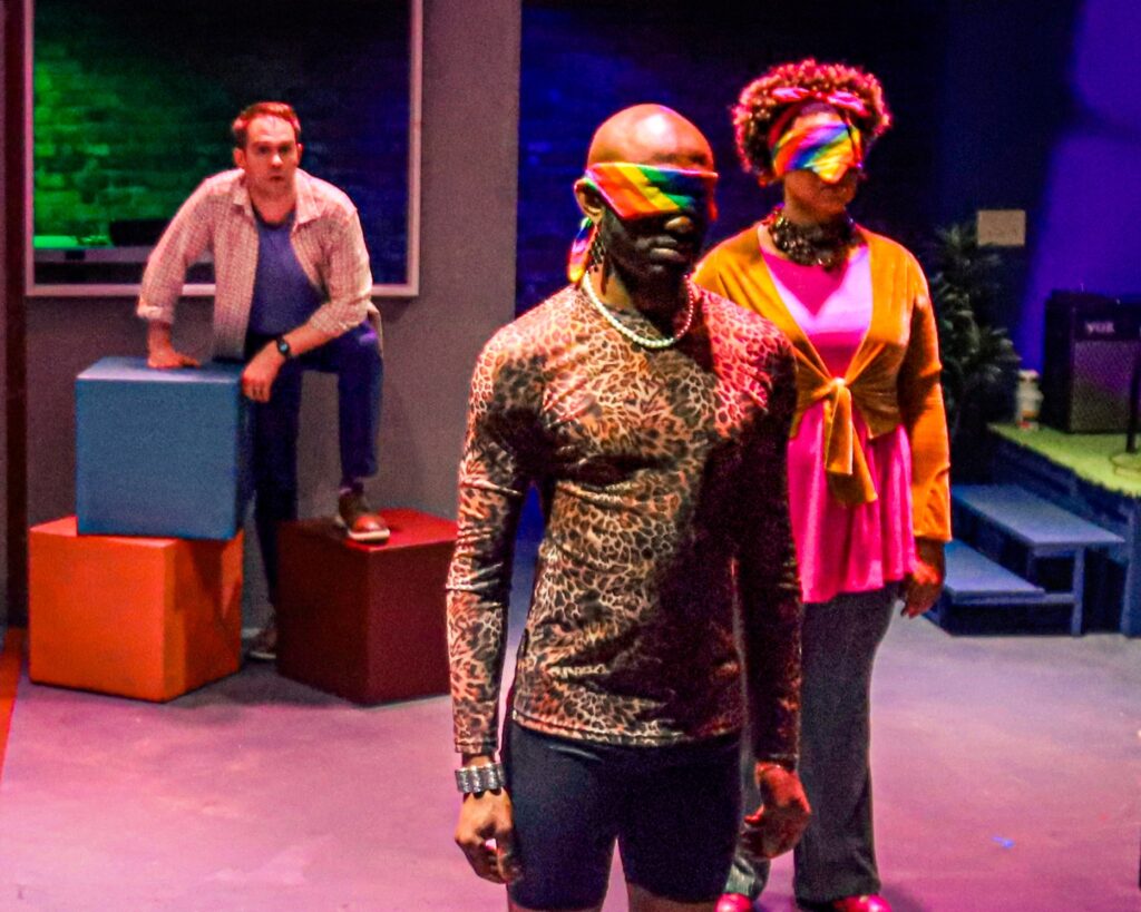 Audience-integrated staging in Lifeline at The Road Theatre Company.
