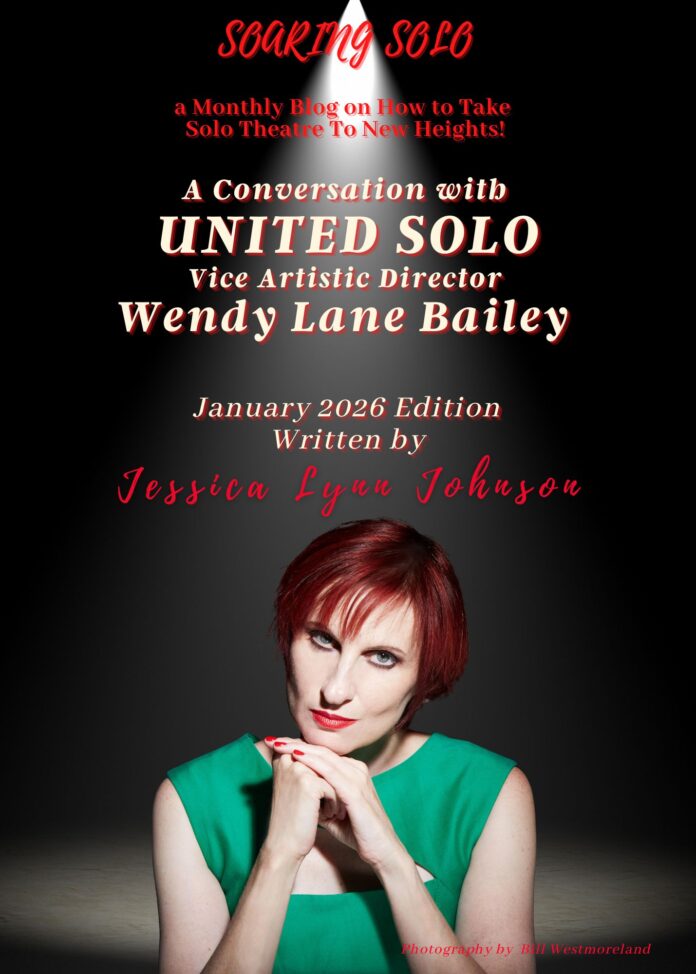United Solo Vice Artistic Director Wendy Lane Bailey featured in Soaring Solo blog