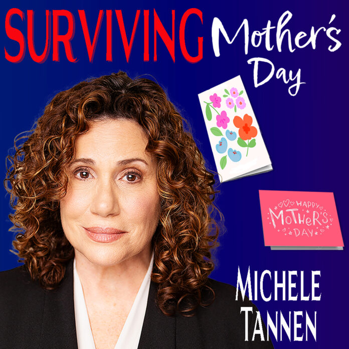 Surviving Mother’s Day solo show poster featuring Michele Tannen at Whitefire Theatre