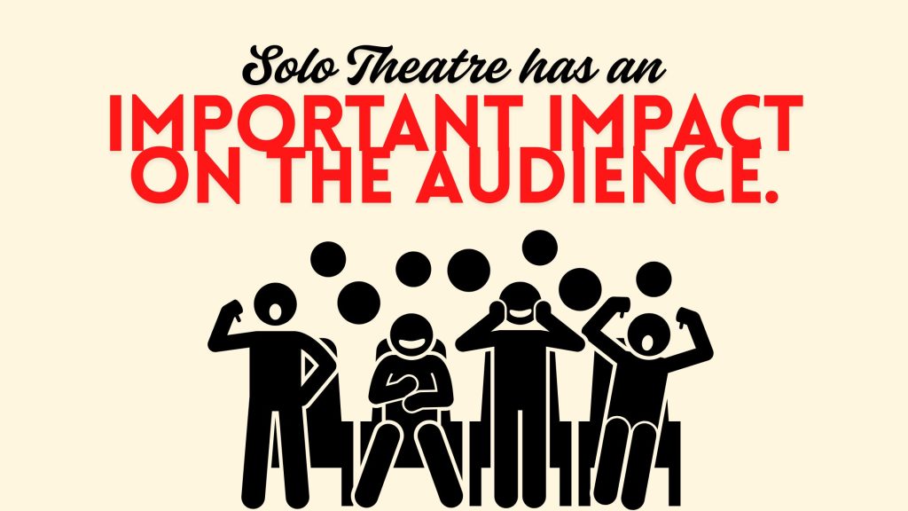 Solo theatre has an important impact on the audience graphic