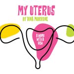 My Uterus A Womb with a View solo show graphic by Dina Morrone at Theatre West