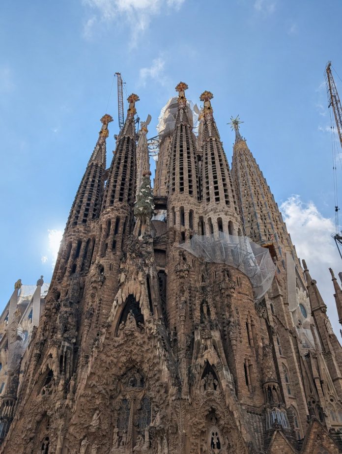 Sagrada Família basilica designed by Antoni Gaudí in Barcelona
