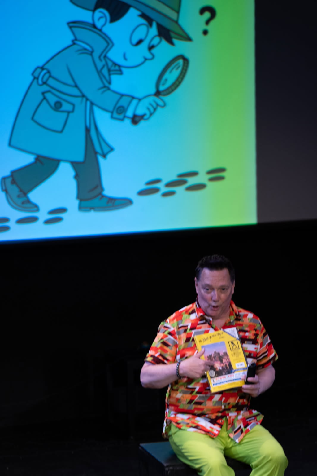 Michael-Shaun Hennessey performing Searching for Robert Hennessey at Whitefire Theatre Solofest