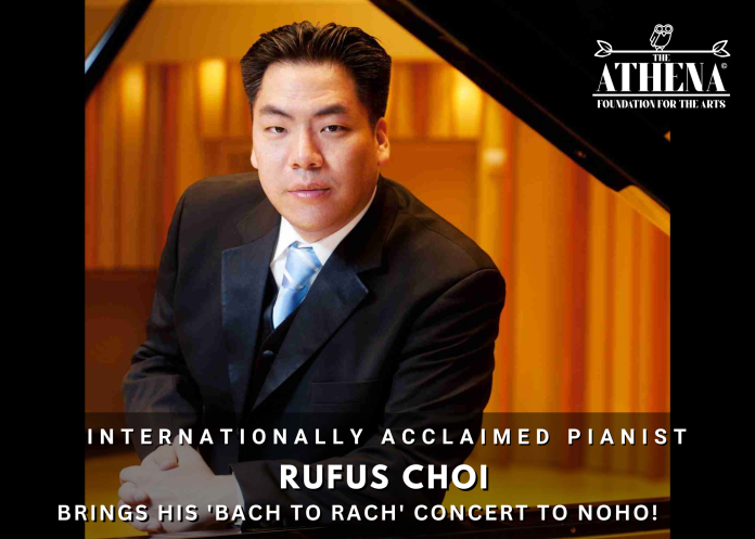 Rufus Choi classical pianist featured in Bach to Rach concert at Athena Foundation for the Arts