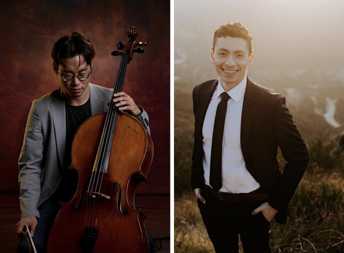 Masuda and Cheli performing Rach’s Got Rhythm in North Hollywood concert