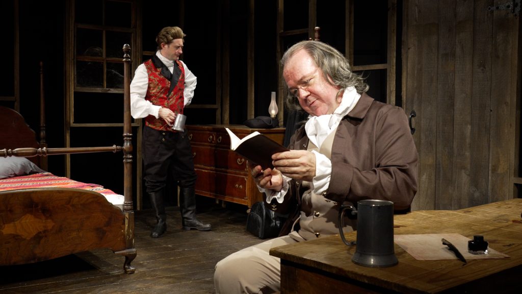 what price freedom moving arts theatre benjamin franklin reading letter stage performance