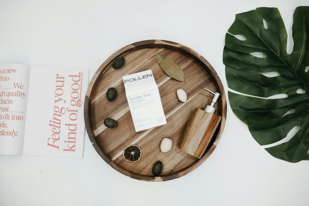 Urban wellness trends reflected in skincare and self care products in a modern lifestyle setting