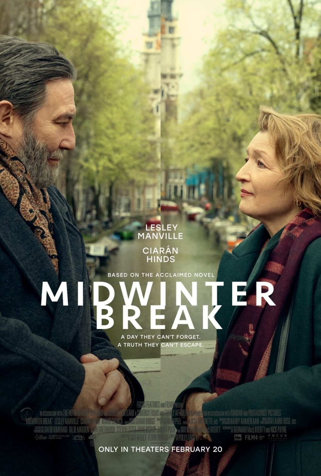 Midwinter Break movie poster Lesley Manville Ciaran Hinds drama set in Amsterdam