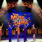 Cast of The Music That Makes Me Dance performing onstage at El Portal Theatre during ARTCO’s Jule Styne musical revue