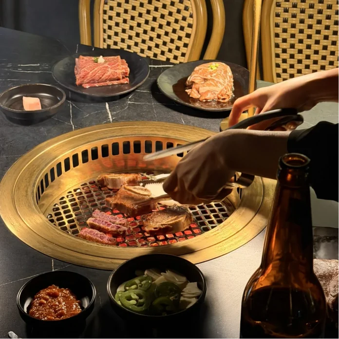 350 Atelier Korean Steakhouse table top stove