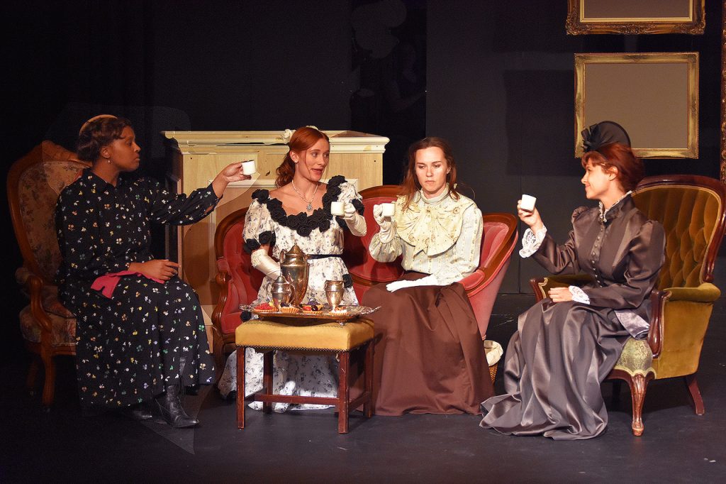 Mary Cassatt attends a fashionable Paris gathering in Theatre West's production of Cassatt.