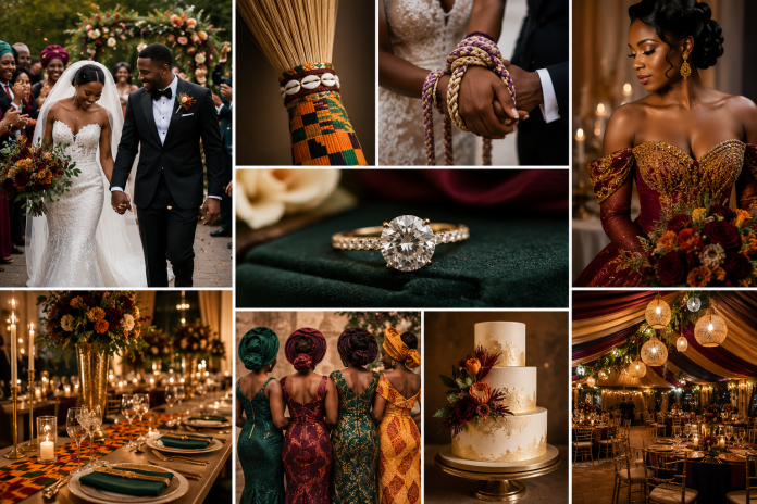 ChatGPT Image Jun 22, 2026, 08_50_56 PM Fall 2026 wedding inspiration featuring heritage-inspired ceremony traditions, colorful bridal fashion, cultural details, elegant reception décor, and personalized engagement rings.