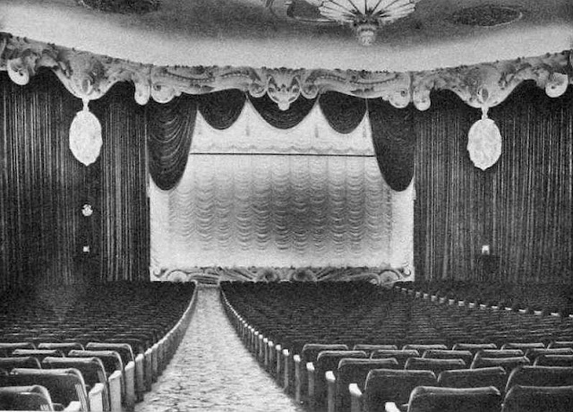Original El Portal Theatre auditorium when the historic movie palace seated 1,346 patrons.