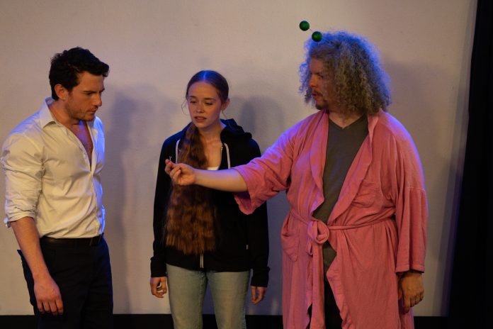 Cast members in a sci-fi scene from A Haunting Revue II by J-P Theatre Productions