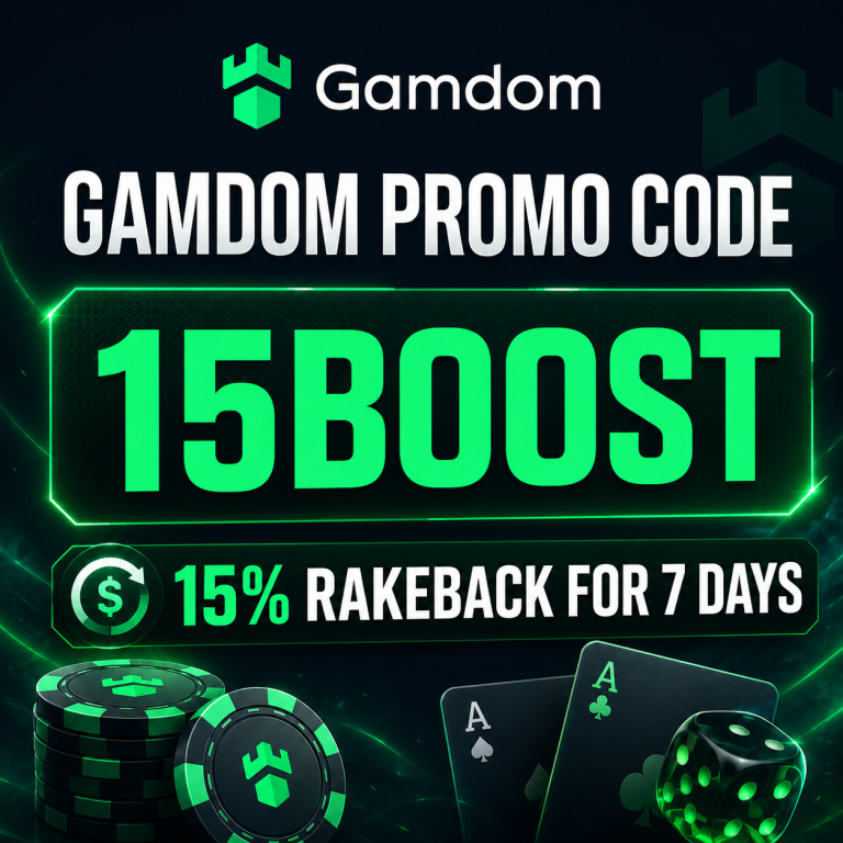 Gamdom Promo Code “15BOOST” 2026: Claim 15% Rakeback for 7 Days