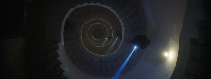 image Production designer Anakin Li's sci-fi concept short Tremors features a mysterious staircase and hidden passageways shaped by space-time fractures and speculative worldbuilding.