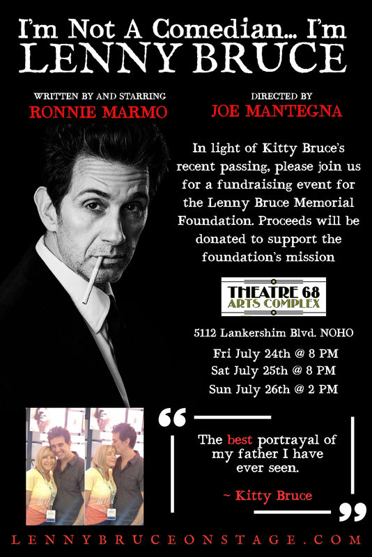 Im not a comedian.im lenny bruce