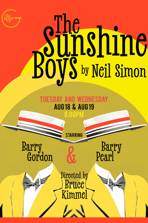 Promotional artwork for The Group Rep’s staged reading of Neil Simon’s The Sunshine Boys, starring Barry Gordon and Barry Pearl.