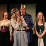 Cast members perform a fairy-tale scene in ELATE’s This Is Where We Came In at the Lincoln Stegman Theatre.