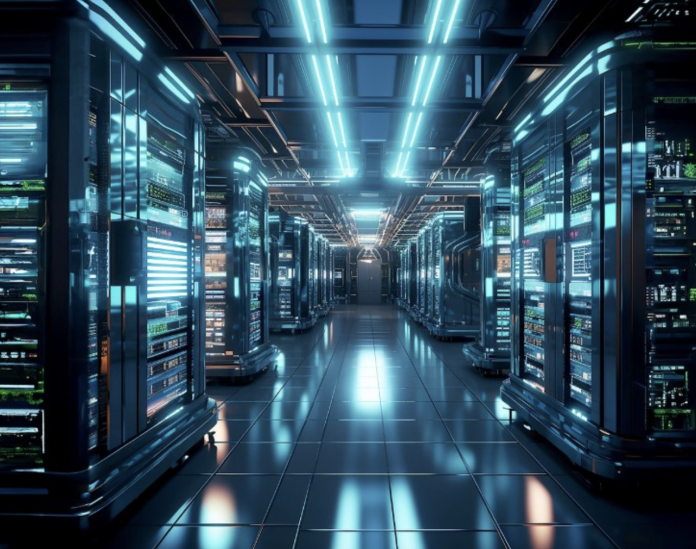 Cloud VPS hosting servers in a modern data center representing scalable cloud infrastructure and failover.