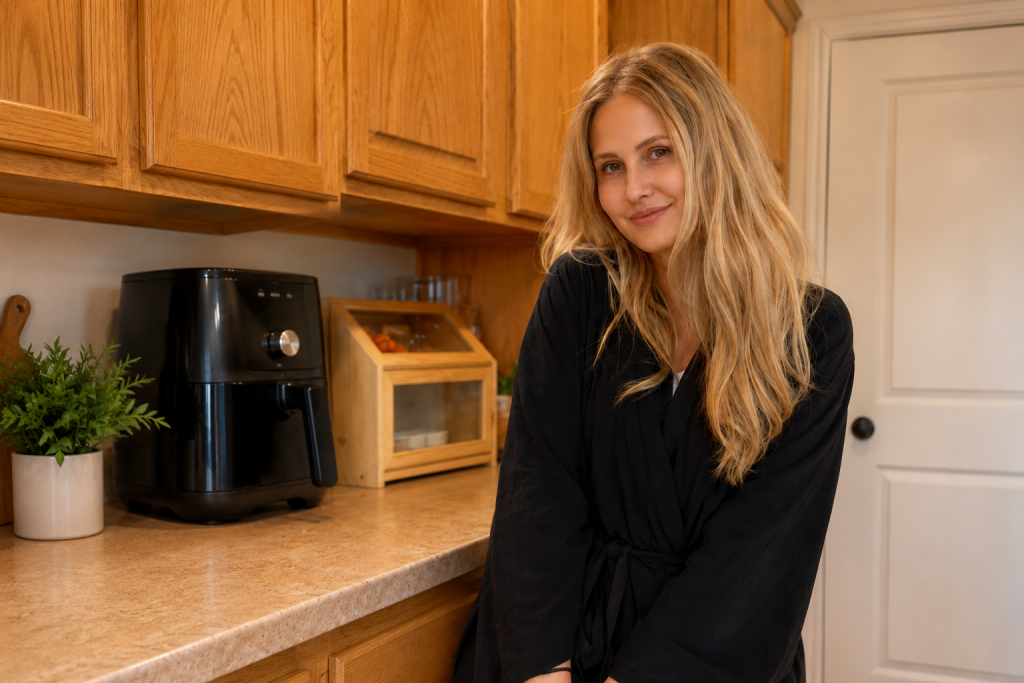 Arina from Denver - her at home in her kitchen