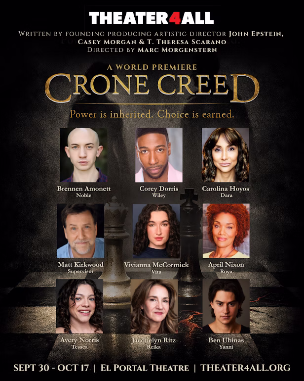 Crone Creed cast poster with photo by Jim Cox