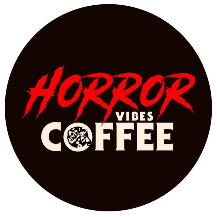 Horror Vibes Coffee logo back round