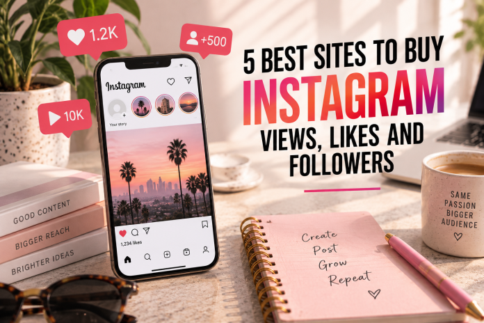 ChatGPT Image Sep 21, 2026, 03_45_43 PM Instagram growth concept with smartphone, engagement icons and text promoting sites to buy Instagram views, likes and followers.