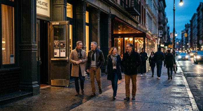 image Things to do in NoHo with friends enjoying a night out near a New York theatre