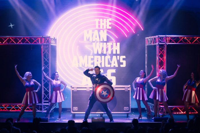 MARVELous: A Risqué Parody, an adults-only superhero satire with aerials, live vocals, stunts and comedy at El Portal Theatre.