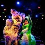 Leandro Cano and Cherish Monique Duke perform together in KAIJU at The Road Theatre in North Hollywood.