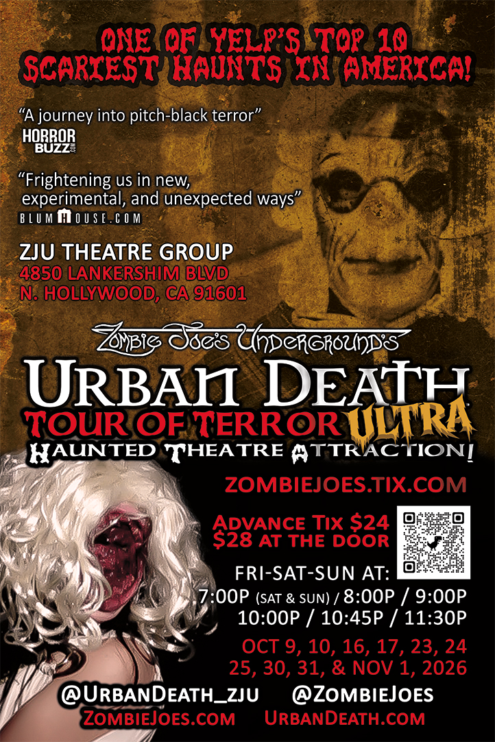 UrbanDeathTourOfTerrorUltra ZJU Oct9 Nov1 2026 Postcard